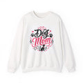 Dog-Mom-Sweatshirt weiß – Motiv Pfote & Herz