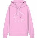 DOGS. COFFEE. RUNNING Hoodie Lilac Dream – Produktansicht