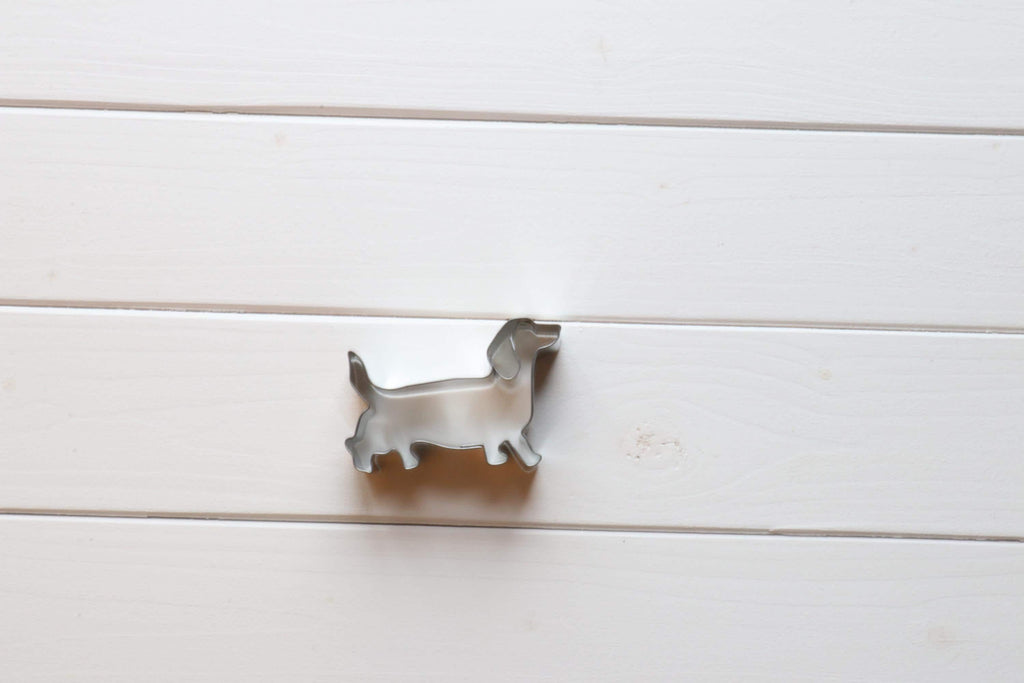 Hundekekse Backmischung mit Ausstechform als Dackel, Tiernahrung, Hundeleckerlies, Backmischung im Glas, ideal als Geschenk,