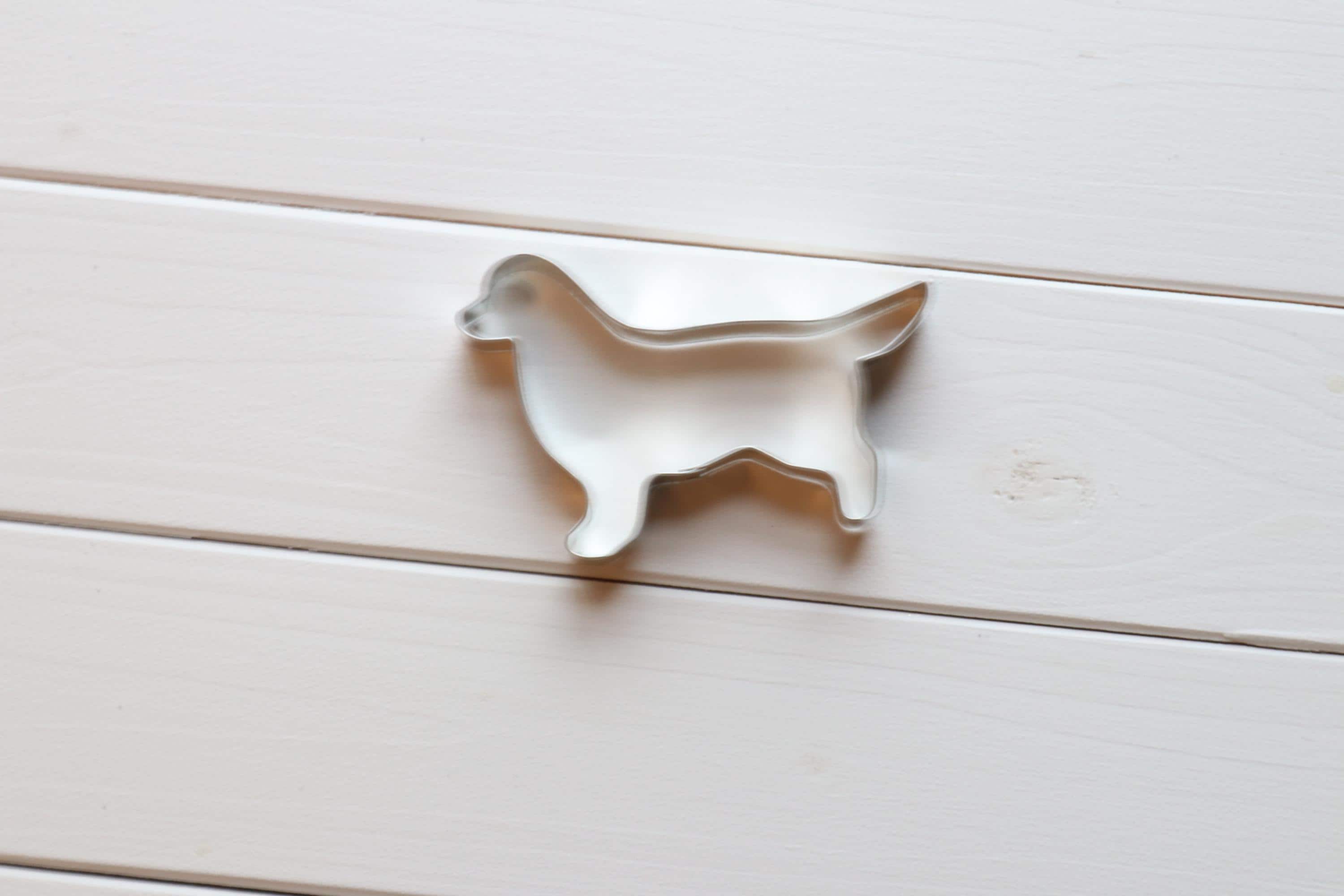 Hundekekse Backmischung mit Ausstechform als Golden Retriever, Tiernahrung, Hundeleckerlies,Backmischung im Glas, ideal als Geschenk,