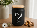 Leckerlidose, Vorratsglas mit Bambusdeckel, personalisiertes Geschenk für Hundebesitzer, Futterglas, Geschenke, Geschenkidee Hundeliebhaber