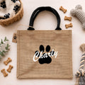 Personalisierte Jutetasche Hund | Hundetasche 30x30cm | Tasche für Hundebesitzer | Hundemama Geschenk | Hundepapa Geschenk | Tragetasche
