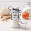 Hundekekse Backmischung mit Ausstechform als Terrier, Tiernahrung, Hundeleckerlies,Backmischung im Glas, ideal als Geschenk,