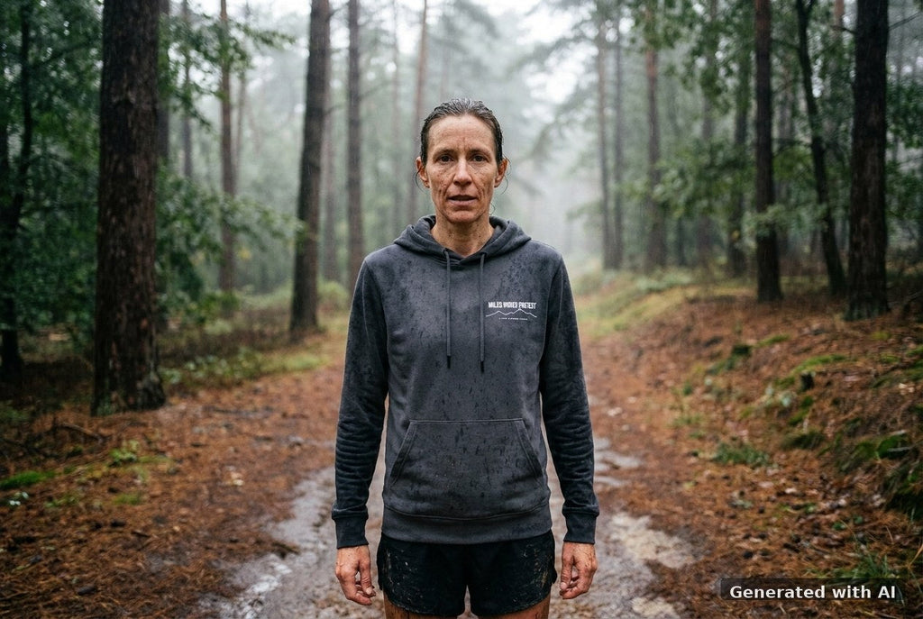 DOGS. COFFEE. RUNNING Hoodie Anthracite – Vorderseite